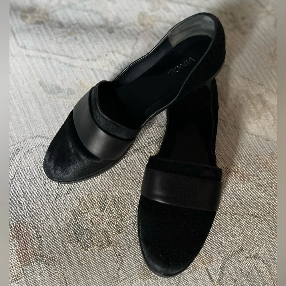 Vince Mason Black Calf Loafer Size 8